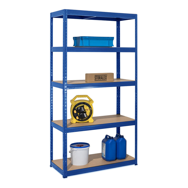 1x VRS Garage Shelving - 2130mm High - 200/280kg - Blue