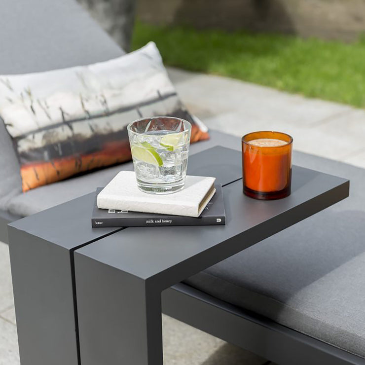 Kettler Elba Aluminium Garden Side Table Anthracite