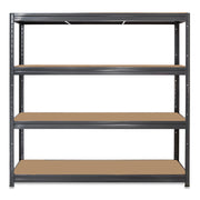 1x HRX Heavy Duty Garage Shelving - 1770mm High - up to 600kg - Grey