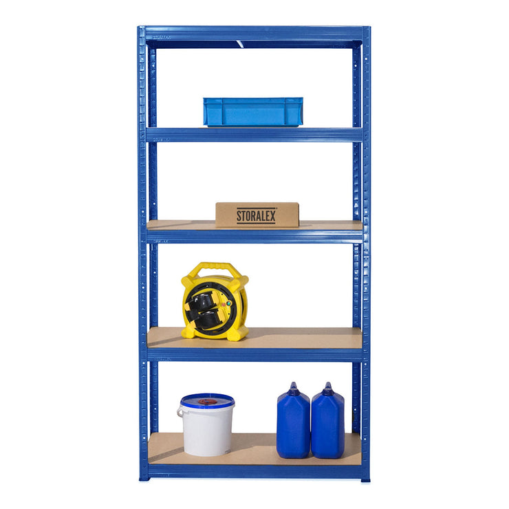 1x VRS Garage Shelving - 2130mm High - 200/280kg - Blue