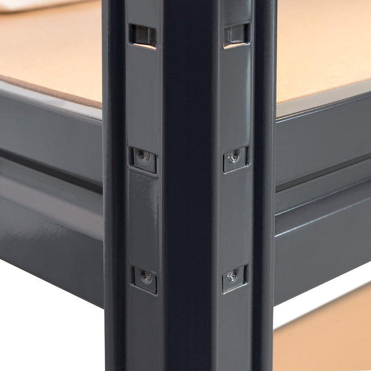 1x HRX Heavy Duty Garage Shelving - 1770mm High - up to 600kg - Grey