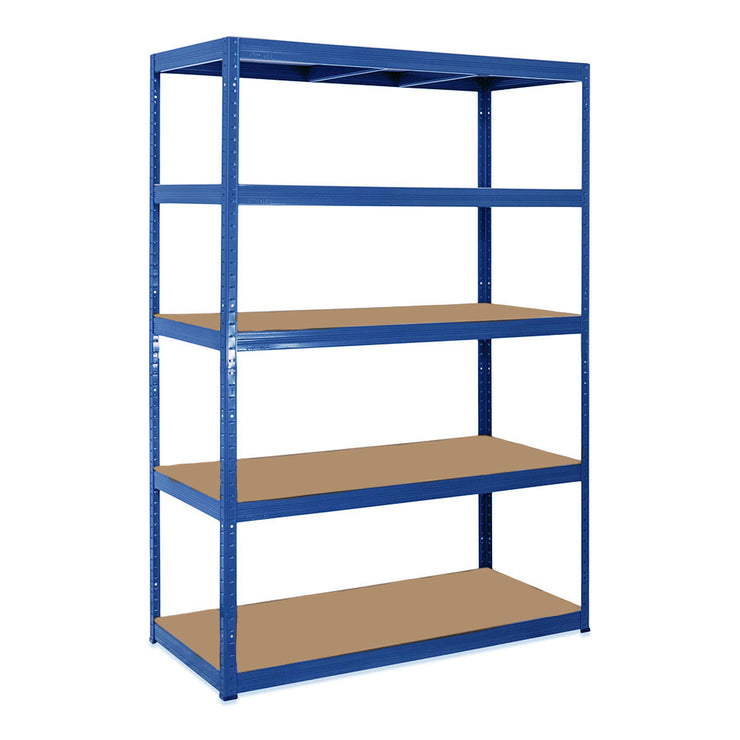 1x VRS Garage Shelving - 2130mm High - 200/280kg - Blue