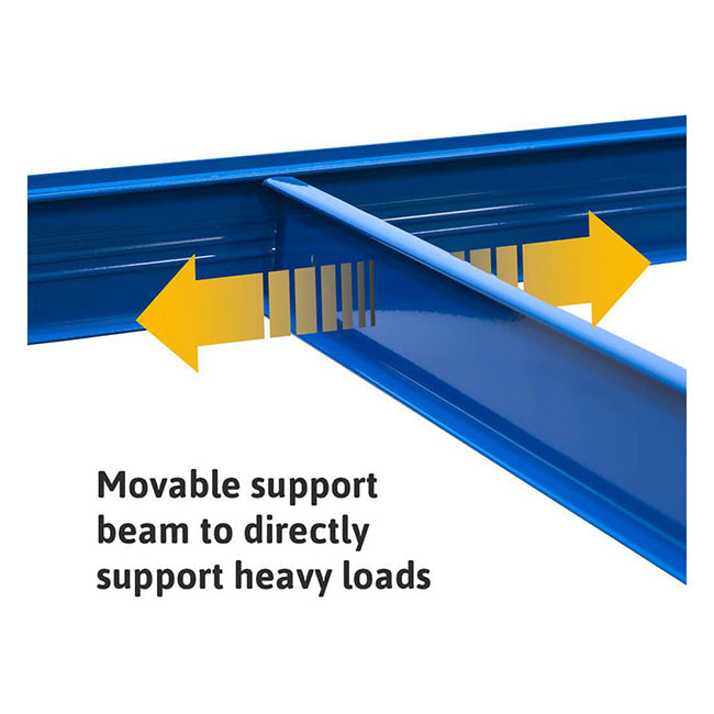 1x VRS Garage Shelving - 2130mm High - 200/280kg - Blue