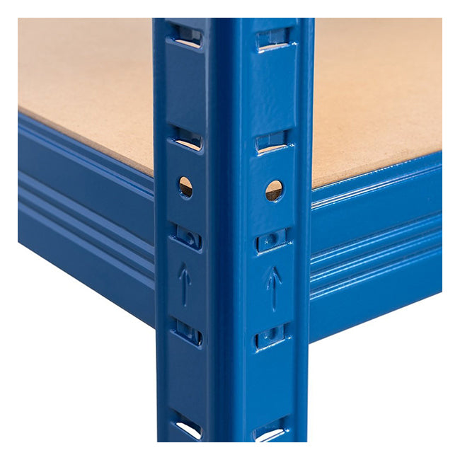 1x VRS Garage Shelving - 2130mm High - 200/280kg - Blue