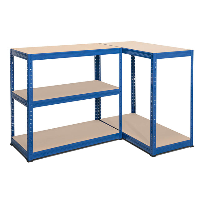 1x VRS Garage Shelving - 2130mm High - 200/280kg - Blue
