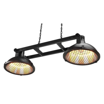 HEAT Outdoors Shadow 3.0kW Diffusion Double Hanging Lamp Patio Heater