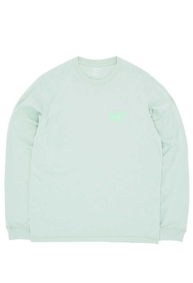 Arc'teryx Men's Kragg SL Bird Tile Long Sleeve T-Shirt - Stone Green / Phosphorescent