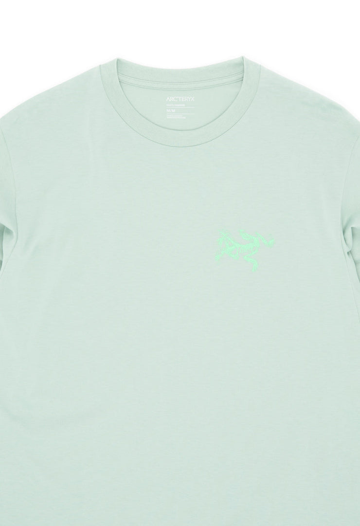 Arc'teryx Men's Kragg SL Bird Tile Long Sleeve T-Shirt - Stone Green / Phosphorescent