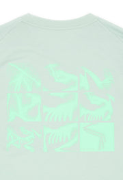 Arc'teryx Men's Kragg SL Bird Tile Long Sleeve T-Shirt - Stone Green / Phosphorescent