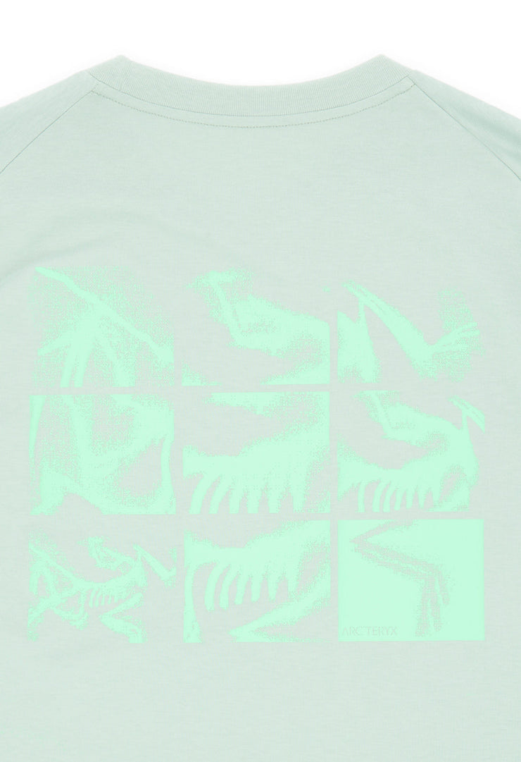 Arc'teryx Men's Kragg SL Bird Tile Long Sleeve T-Shirt - Stone Green / Phosphorescent