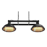 HEAT Outdoors Shadow 3.0kW Diffusion Double Hanging Lamp Patio Heater