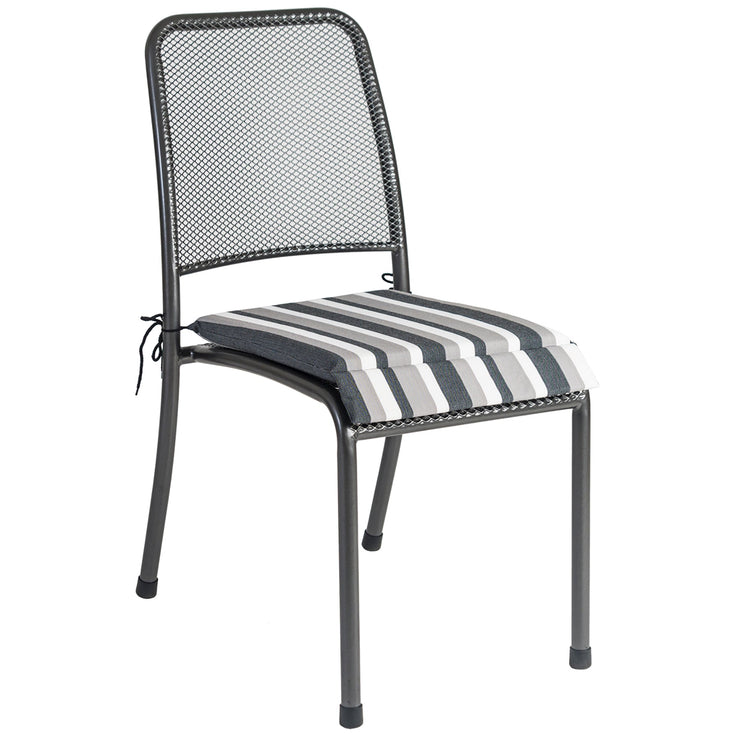 Alexander Rose Portofino 6 Seater Metal Garden Furniture Set with Rectangular Table, Armchairs & Side Chairs