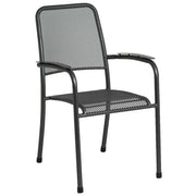 Alexander Rose Portofino 6 Seater Metal Garden Furniture Set with Rectangular Table, Armchairs & Side Chairs