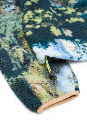 Columbia Women's Helvetia Cropped Half Snap Fleece - Napa Green Chasing Falls Print