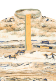 Columbia Men's Helvetia II Printed Half Snap Fleece - Lemon Wash Roaming