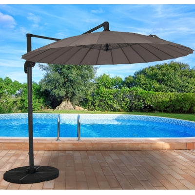 Bracken Outdoors Shanghai 2.7m Cantilever Garden Parasol Taupe