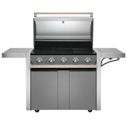 BeefEater 1500 Series 5 Burner Gas Barbecue with Cabinet Trolley and Side Burner