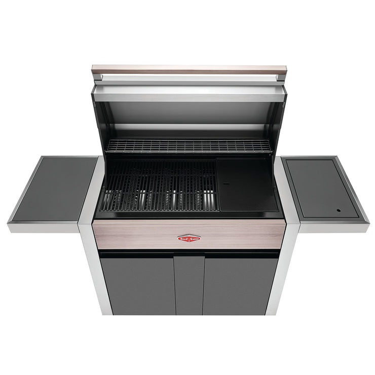 BeefEater 1500 Series 5 Burner Gas Barbecue with Cabinet Trolley and Side Burner