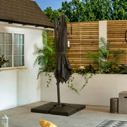 Bracken Outdoors Naples Grey 2.5m x 2.5m Square Cantilever Parasol