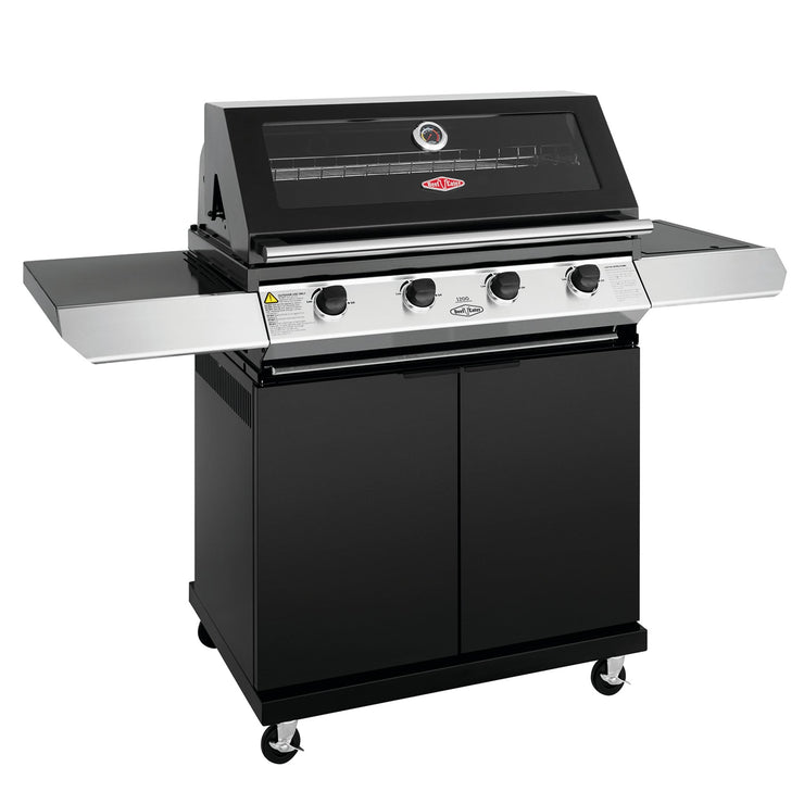 BeefEater 1200E Series 4 Burner Gas Barbecue with Cabinet Trolley and Side Burner