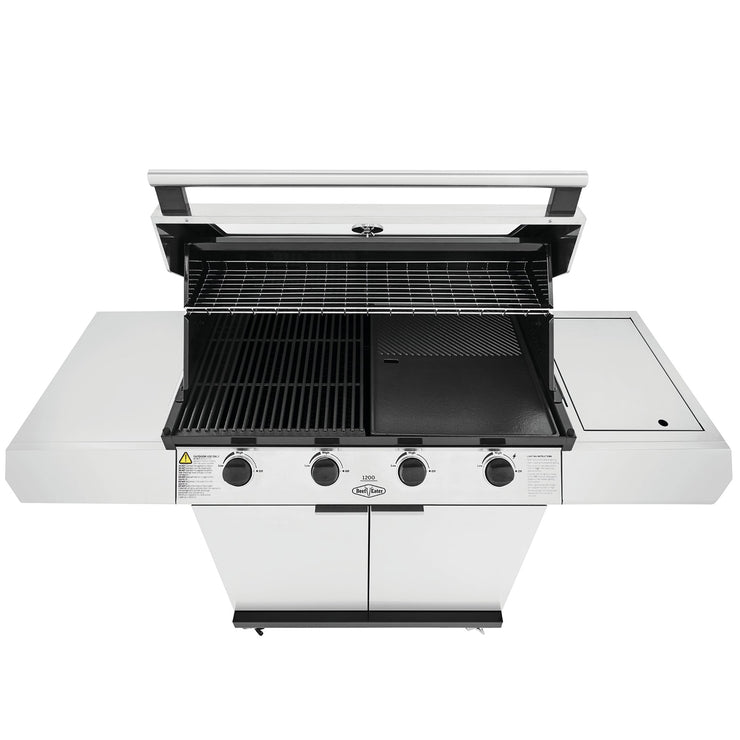 BeefEater 1200S Series 4 Burner Gas Barbecue with Cabinet Trolley and Side Burner