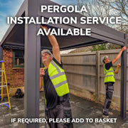 Bracken Outdoors Meridian 5m x 4m Grey Motorised Aluminium Garden Pergola with LED Lights