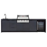 BeefEater 4 Burner Cabinex Premium Outdoor Kitchen with Fridge