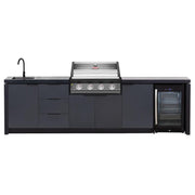 BeefEater 4 Burner Cabinex Premium Outdoor Kitchen with Fridge