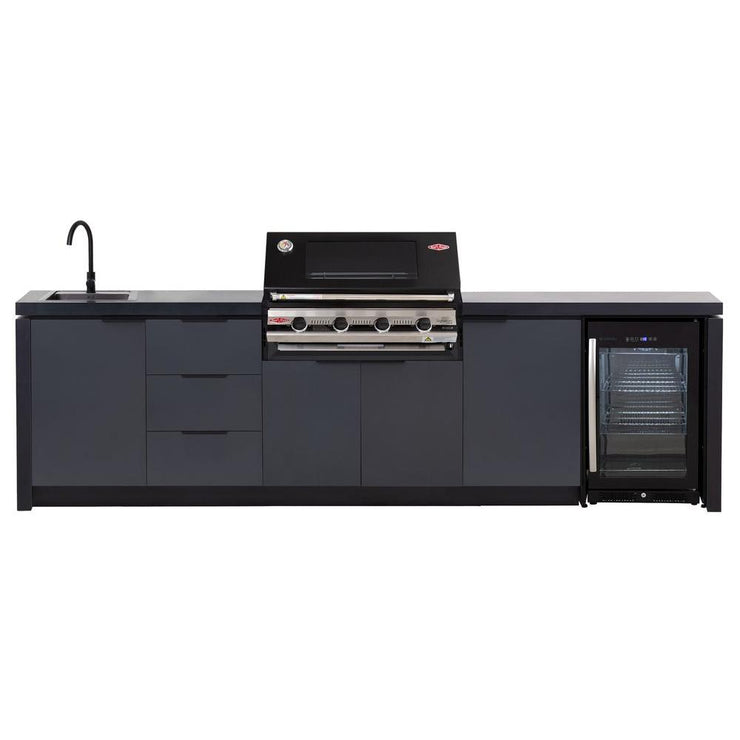 BeefEater 4 Burner Cabinex Premium Outdoor Kitchen with Fridge