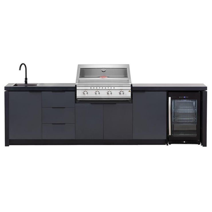 BeefEater 4 Burner Cabinex Premium Outdoor Kitchen with Fridge