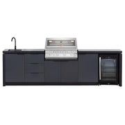 BeefEater 4 Burner Cabinex Premium Outdoor Kitchen with Fridge