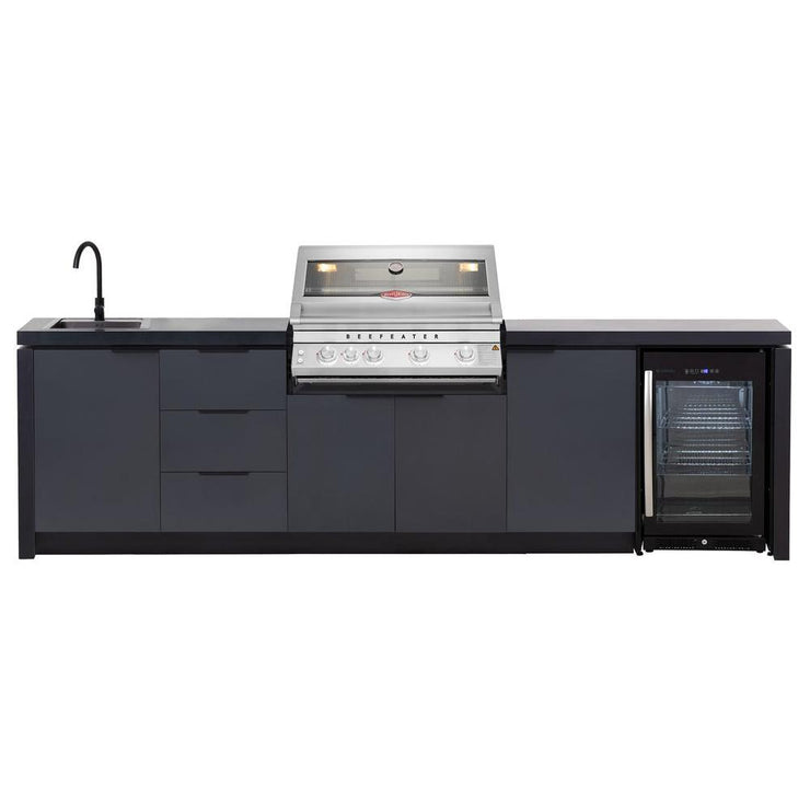 BeefEater 4 Burner Cabinex Premium Outdoor Kitchen with Fridge