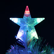 White Fibre Optic Christmas Tree 2ft to 7ft with Multicoloured LED Lights
