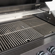 Draco Grills 6 Burner BBQ Black Stainless Steel Modular Outdoor Kitchen with Sear Station and Fridge Unit