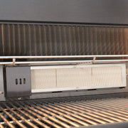 Draco Grills 4 Burner BBQ Black Stainless Steel Modular Outdoor Kitchen with Sear Station and Cabinets