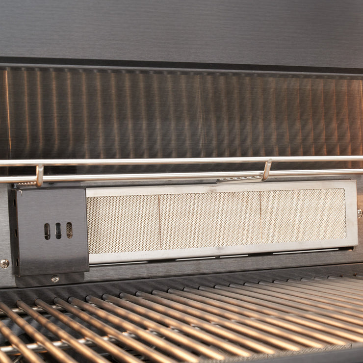 Draco Grills 4 Burner BBQ Black Stainless Steel Modular Outdoor Kitchen with Sear Station and Cabinets