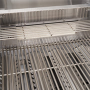 Draco Grills Teak 6 Burner Outdoor Kitchen with Modular Sink and Single Fridge