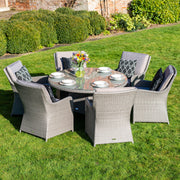 Bracken Outdoors Georgia 6 Seat Round Rattan Garden Furniture Set