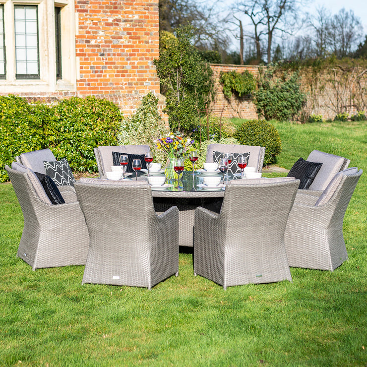 Bracken Outdoors Georgia 6 Seat Round Rattan Garden Furniture Set