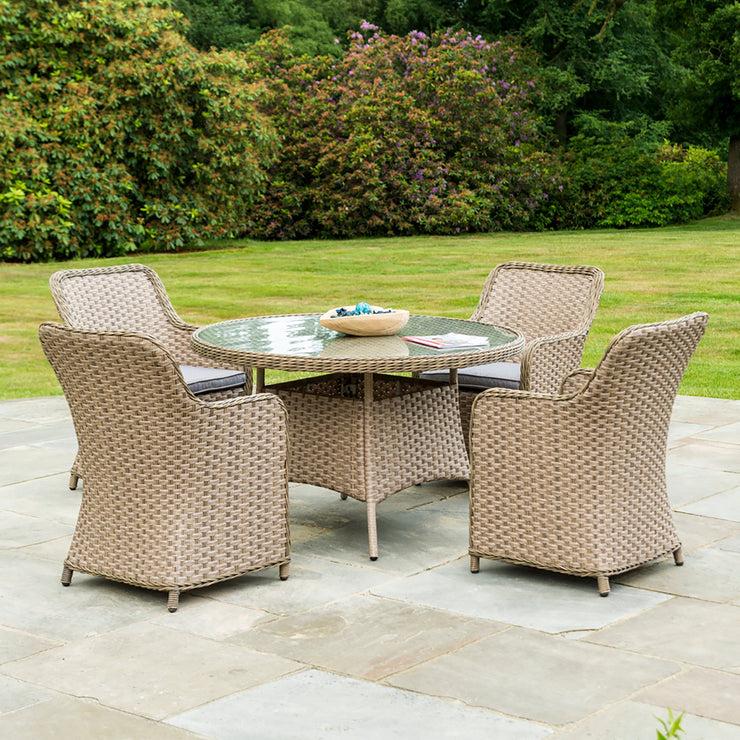 Bracken Outdoors Dakota Grand 4 Seater Rattan Garden Furniture Set - Brown
