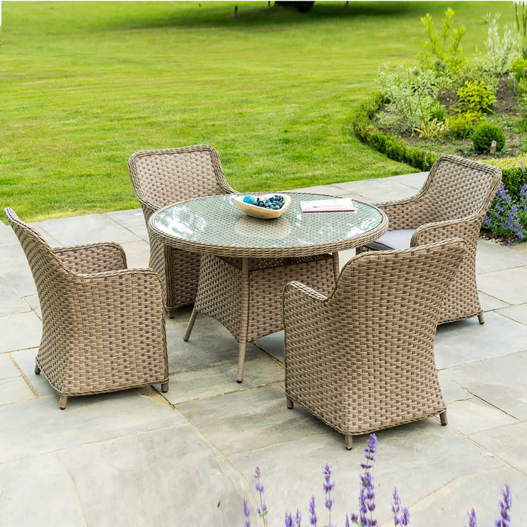 Bracken Outdoors Dakota Grand 4 Seater Rattan Garden Furniture Set - Brown