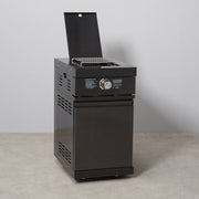 Draco Grills 4 Burner BBQ Black Stainless Steel Modular Outdoor Kitchen with Sear Station and Cabinets