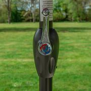 Bracken Outdoors Grey 2.5m Crank and Tilt Round Garden Parasol - Graphite Pole