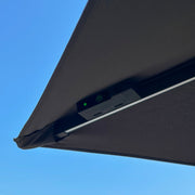 Bracken Outdoors Napoli Grey 3m x 3m Square Cantilever Parasol With LED Lights *Damaged Box*