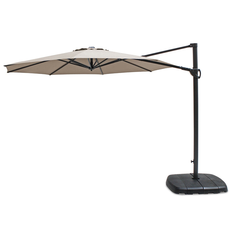 Kettler Stone 3m Round Free Arm Cantilever Parasol and Base