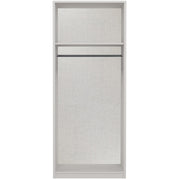Balagio Ready Assembled Wardrobe with 2 Doors & Mirror - Dusk Grey Gloss