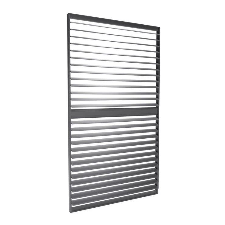 Bracken Outdoors Anthracite Louvre Shutters Fixed Panel for 4m Garden Pergola