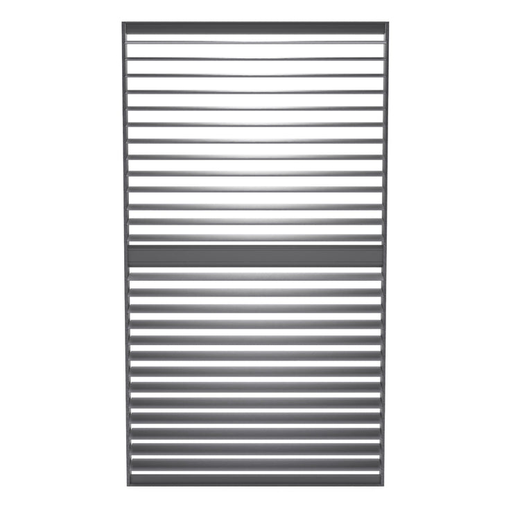 Bracken Outdoors Anthracite Louvre Shutters Fixed Panel for 4m Garden Pergola