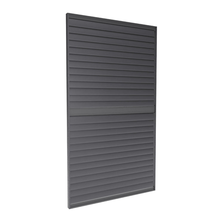 Bracken Outdoors Anthracite Louvre Shutters Fixed Panel for 4m Garden Pergola