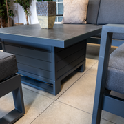 Bracken Outdoors Portland Aluminium Compact Corner Garden Furniture Set with Adjustable Table
